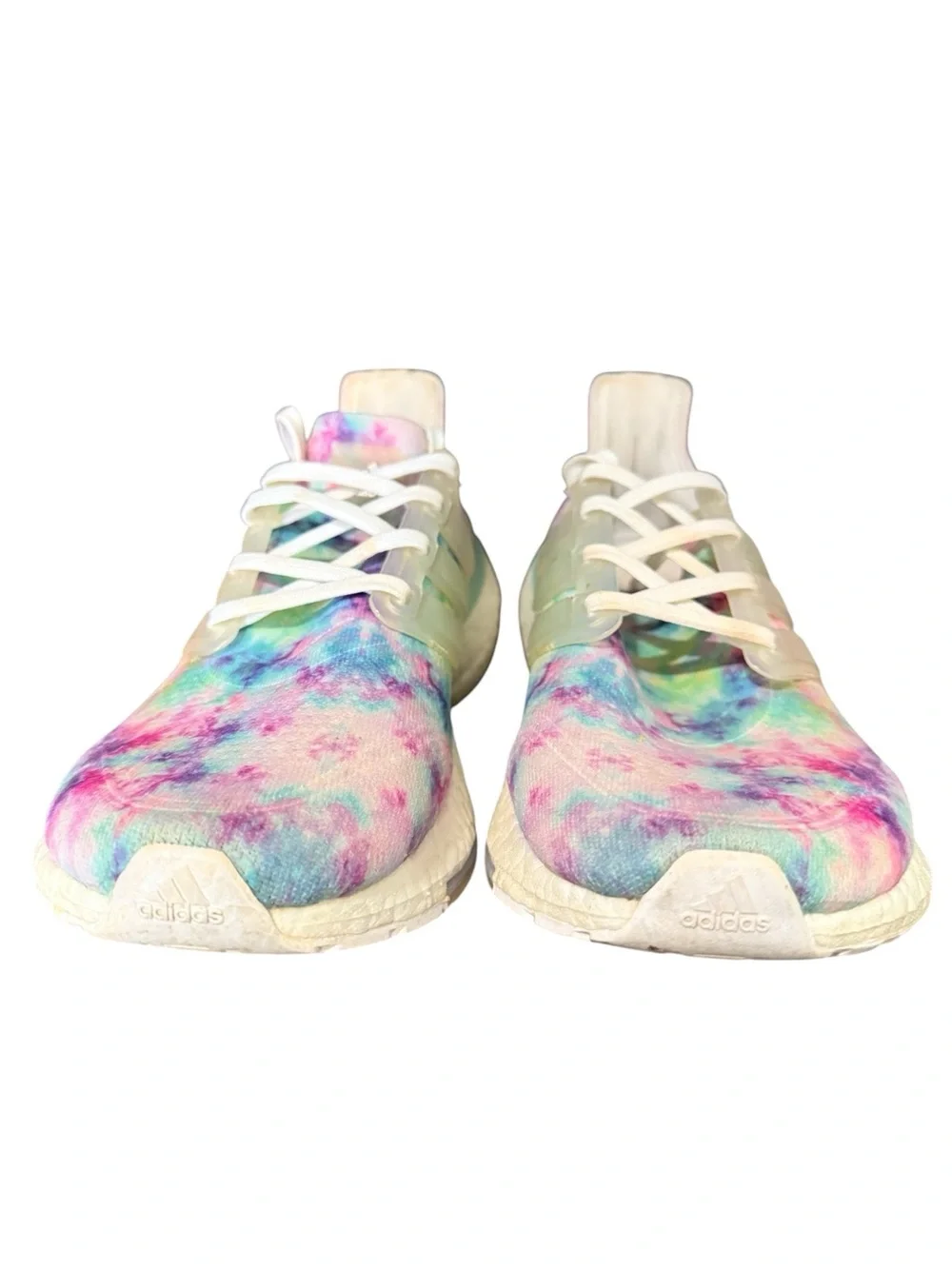 Adidas UltraBoost 21 Tie Dye Running Shoes Pastel Athletic Women’s Size 9.5